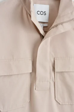 HEMDJACKE AUS BAUMWOLL-TWILL MIT REISSVERSCHLUSS