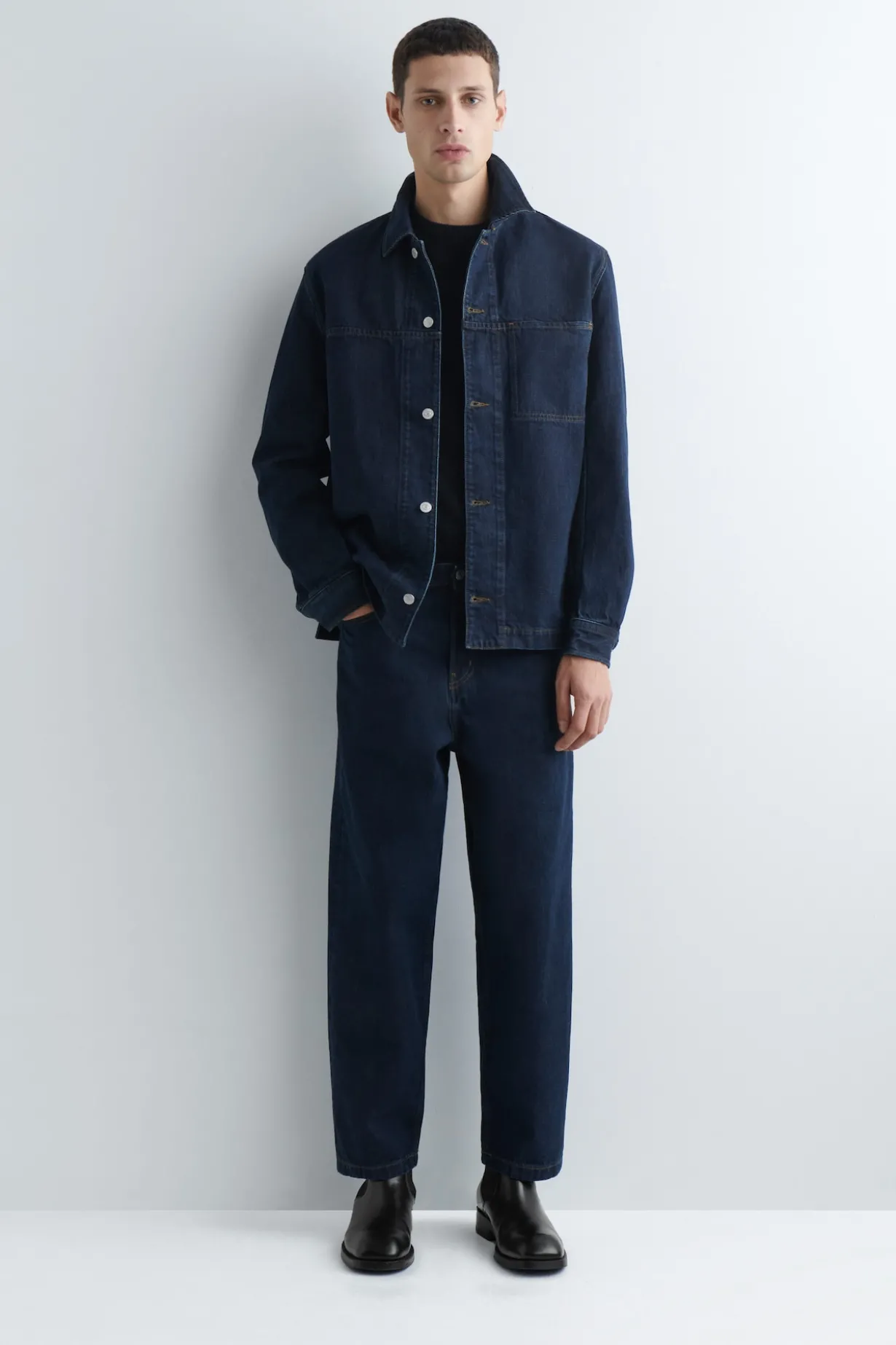 HEMDJACKE AUS DENIM