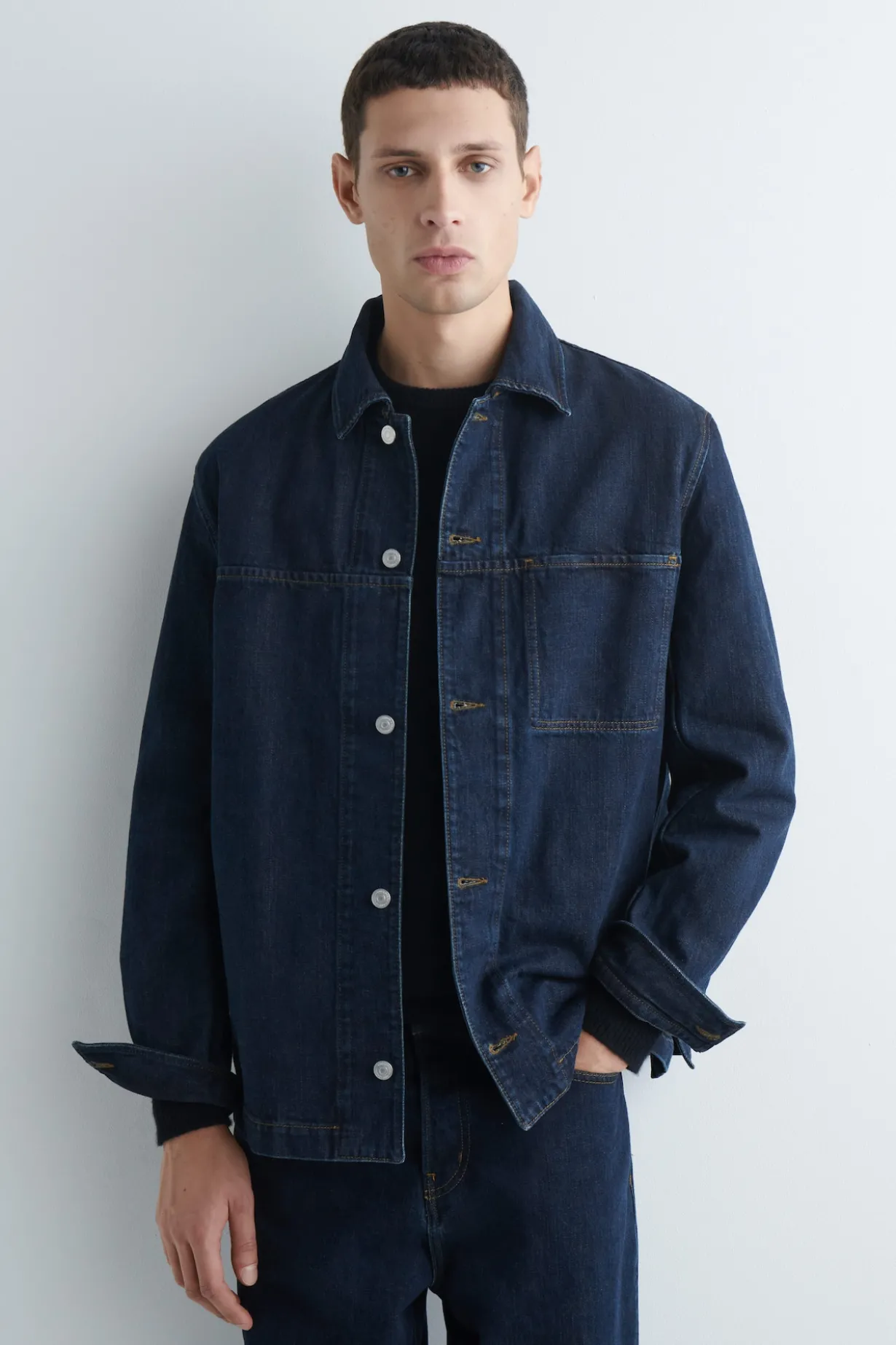 HEMDJACKE AUS DENIM