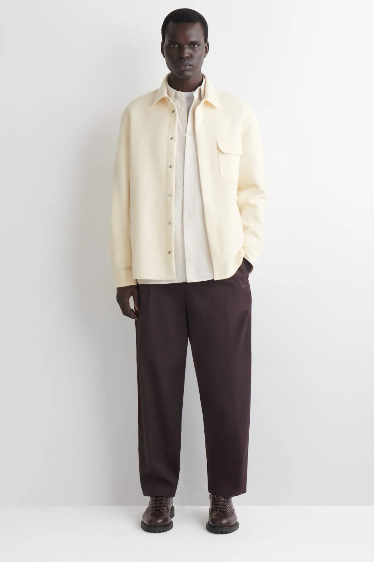 HEMDJACKE AUS GEKOCHTER WOLLE