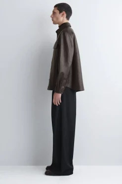 HEMDJACKE AUS LEDER