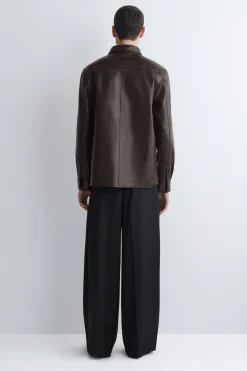HEMDJACKE AUS LEDER