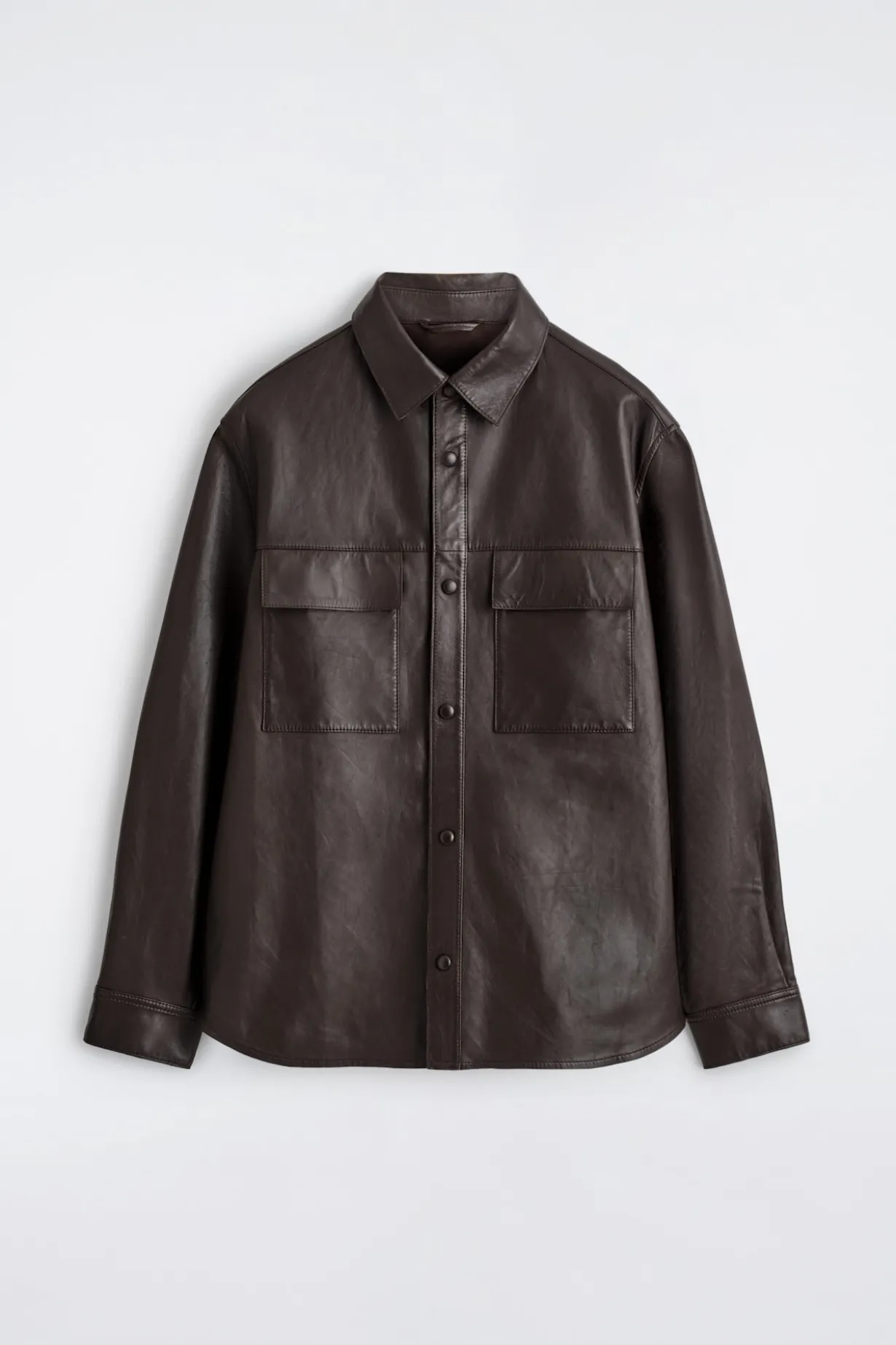 HEMDJACKE AUS LEDER