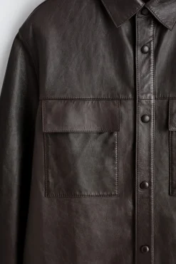 HEMDJACKE AUS LEDER