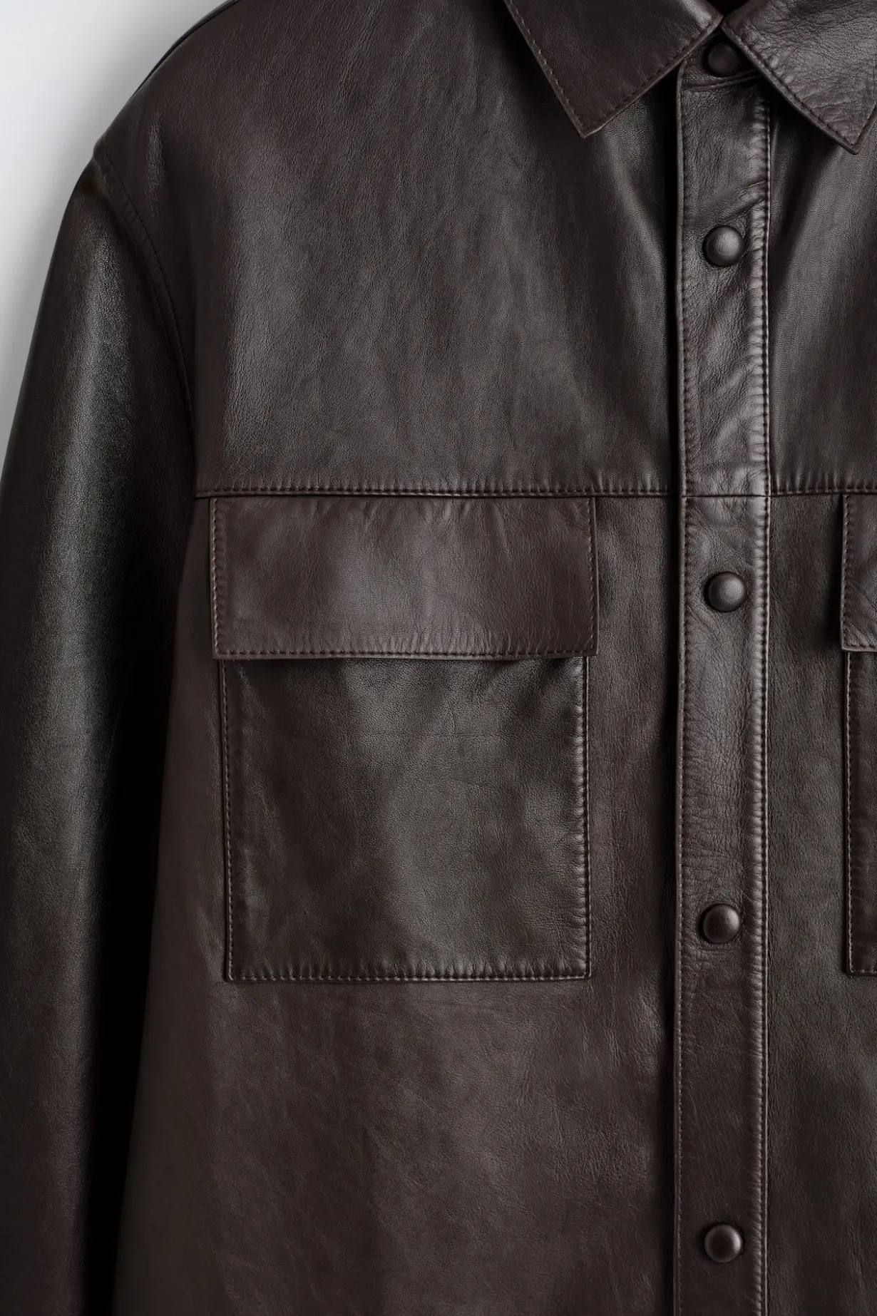 HEMDJACKE AUS LEDER