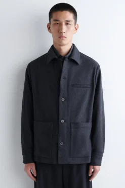 HEMDJACKE AUS WOLLE