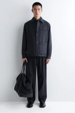 HEMDJACKE AUS WOLLE