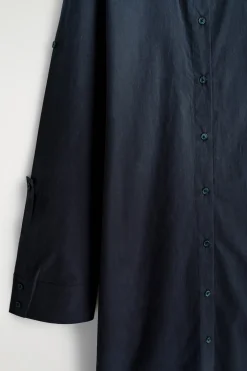HEMDKLEID AUS BAUMWOLLE IN MIDILÄNGE