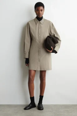 HEMDKLEID AUS BAUMWOLLE MIT GÜRTEL