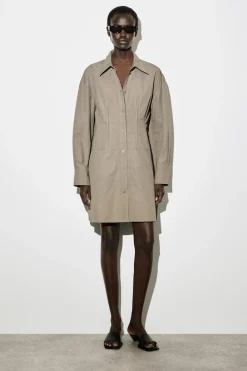 HEMDKLEID AUS BAUMWOLLE MIT GÜRTEL