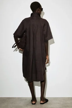 HEMDKLEID AUS LEINEN MIT KURZEN ÄRMELN