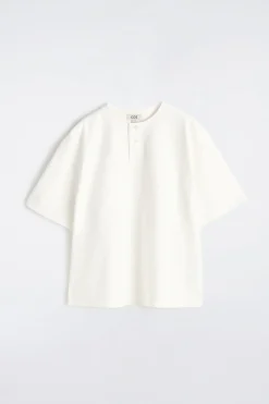 HENLEY-T-SHIRT AUS BAUMWOLLJERSEY