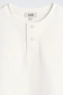 HENLEY-T-SHIRT AUS BAUMWOLLJERSEY