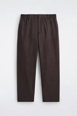 HOSE AUS BAUMWOLLE MIT GERADEM BEIN