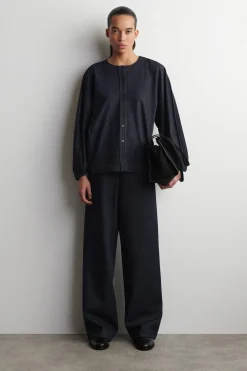 HOSE AUS DENIM MIT KORDELZUGBUND