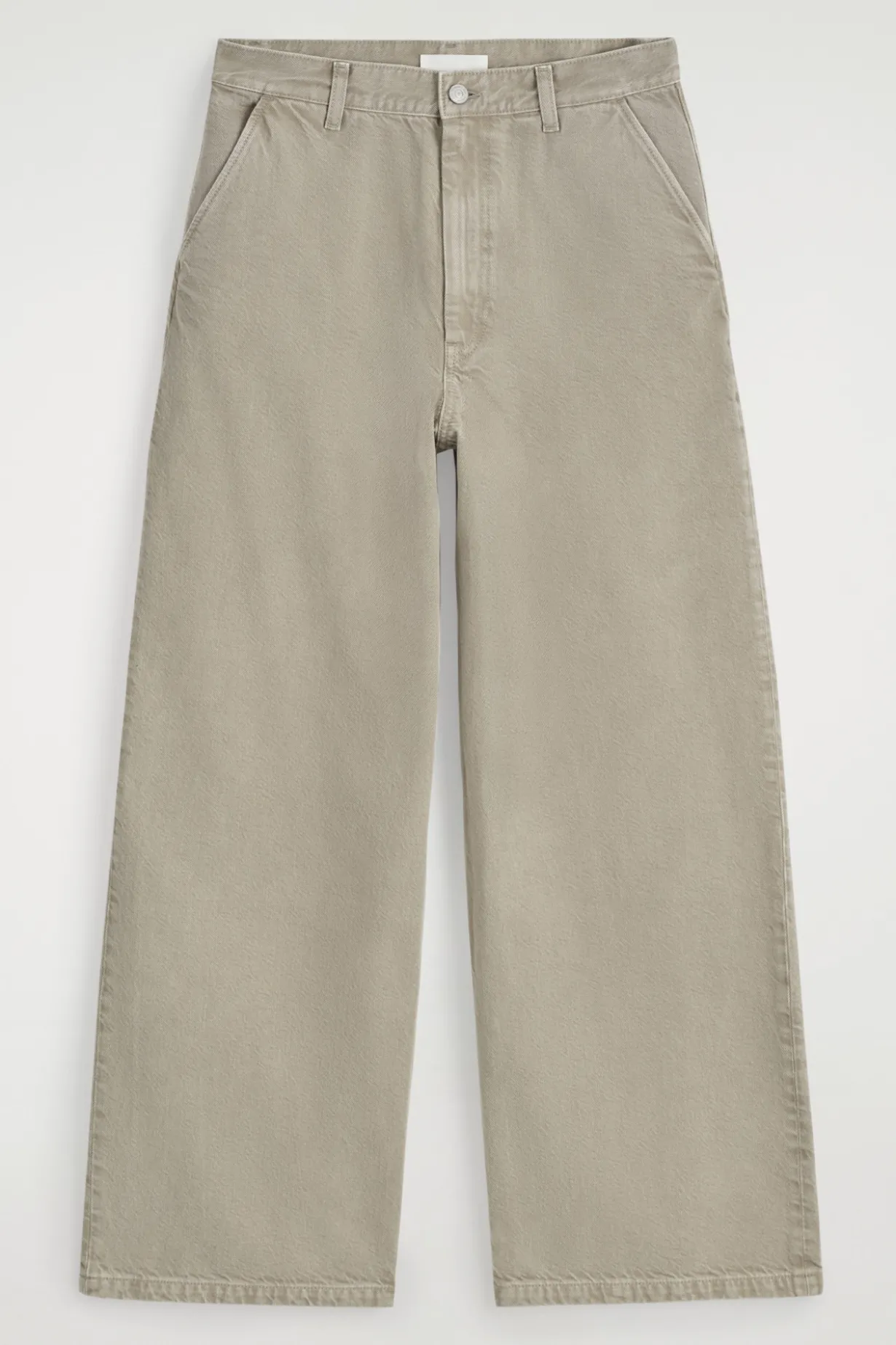 HOSE AUS DENIM MIT WEITEM BEIN