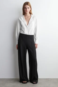 HOSE AUS JERSEY MIT WEITEM BEIN