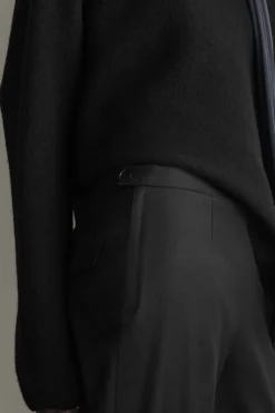 HOSE AUS WOLLFLANELL MIT GERADEM BEIN