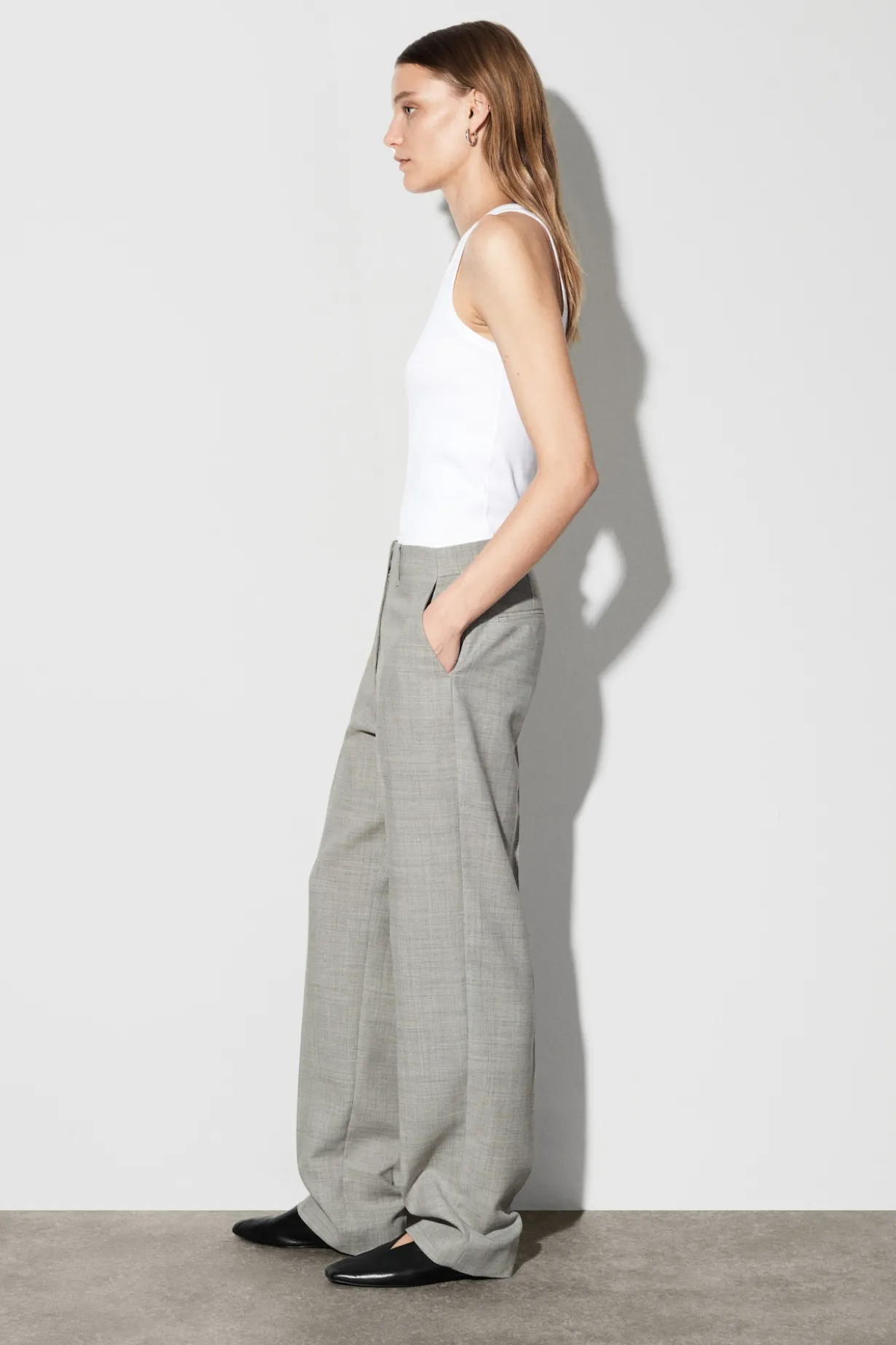 HOSE AUS WOLL-MIX MIT GERADEM BEIN