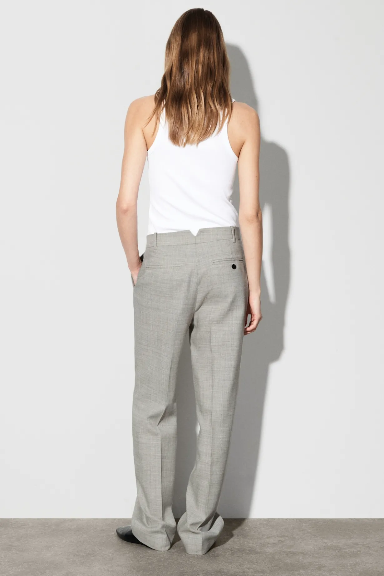 HOSE AUS WOLL-MIX MIT GERADEM BEIN