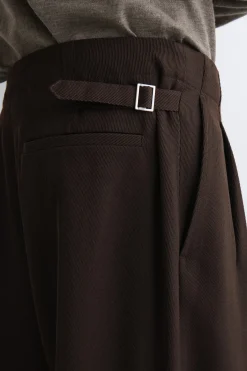 HOSE AUS WOLL-MIX MIT GERADEM BEIN UND FALTEN