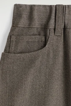 HOSE AUS WOLL-MIX MIT WEITEM BEIN