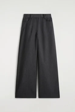 HOSE AUS WOLL-MIX MIT WEITEM BEIN