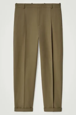 HOSE AUS WOLL-TWILL MIT BEINUMSCHLAG