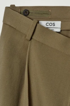 HOSE AUS WOLL-TWILL MIT BEINUMSCHLAG