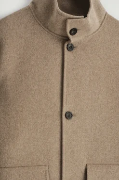 JACKE AUS DOUBLEFACE-WOLLE MIT KRAGEN