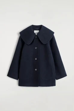 JACKE AUS DOUBLEFACE-WOLLE MIT KRAGEN