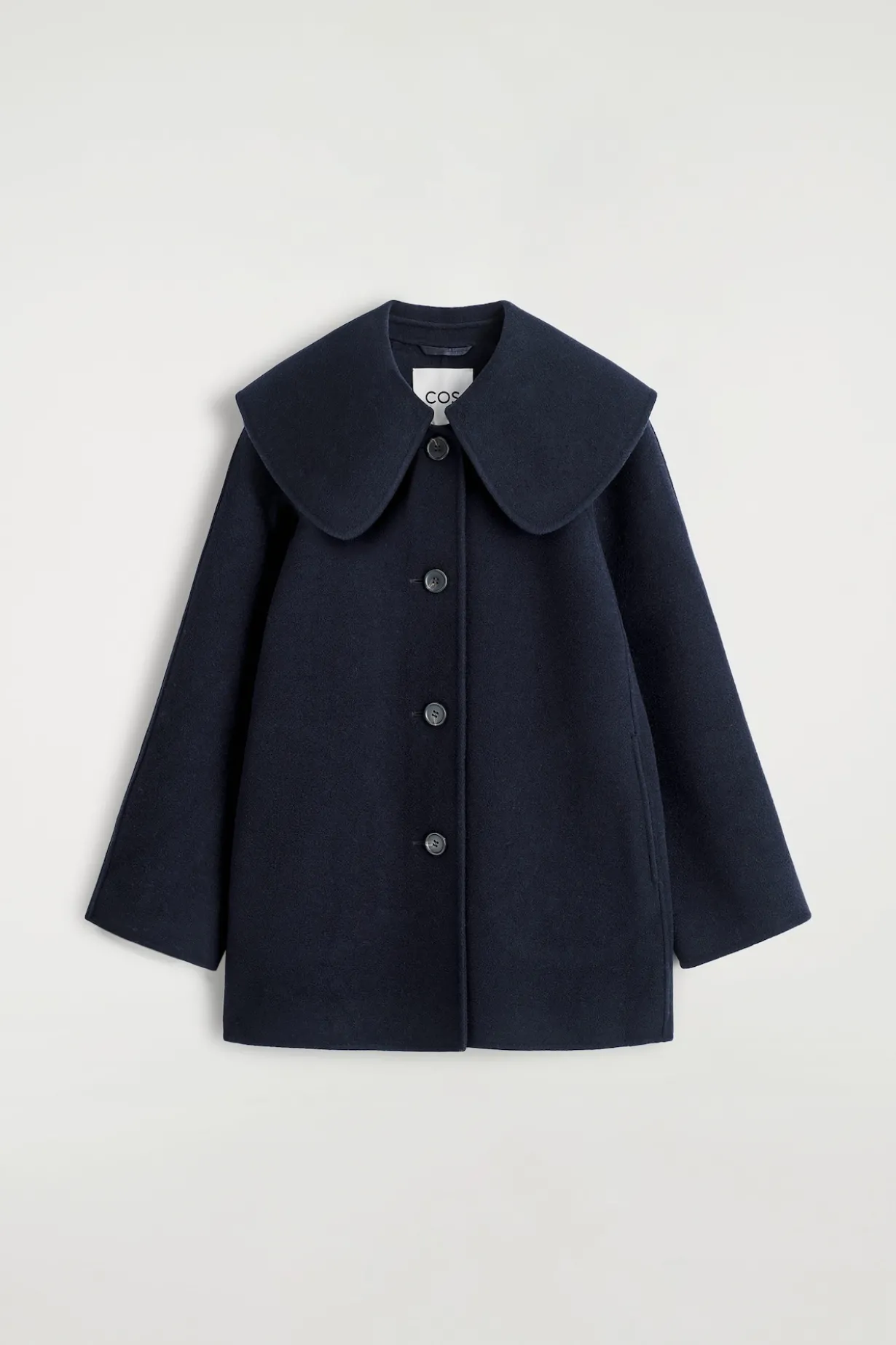 JACKE AUS DOUBLEFACE-WOLLE MIT KRAGEN