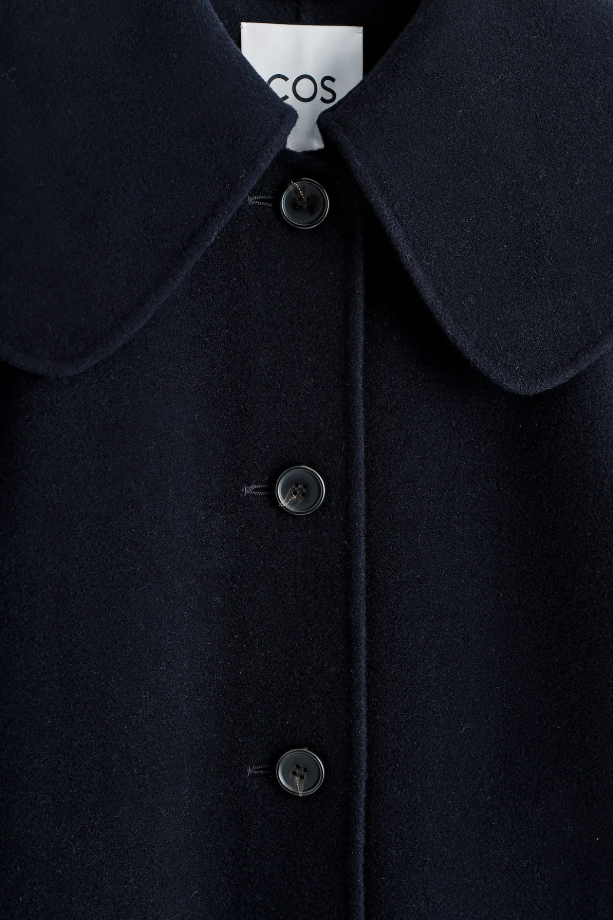 JACKE AUS DOUBLEFACE-WOLLE MIT KRAGEN