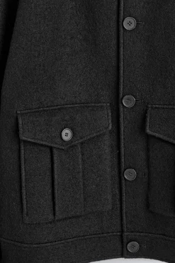 JACKE AUS GEKOCHTER WOLLE