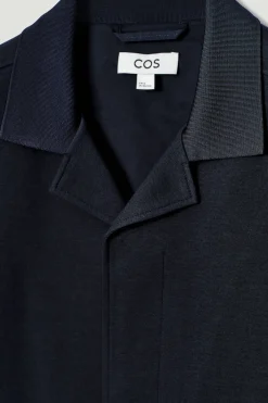 JACKE AUS INTERLOCK-BAUMWOLLJERSEY MIT KRAGEN