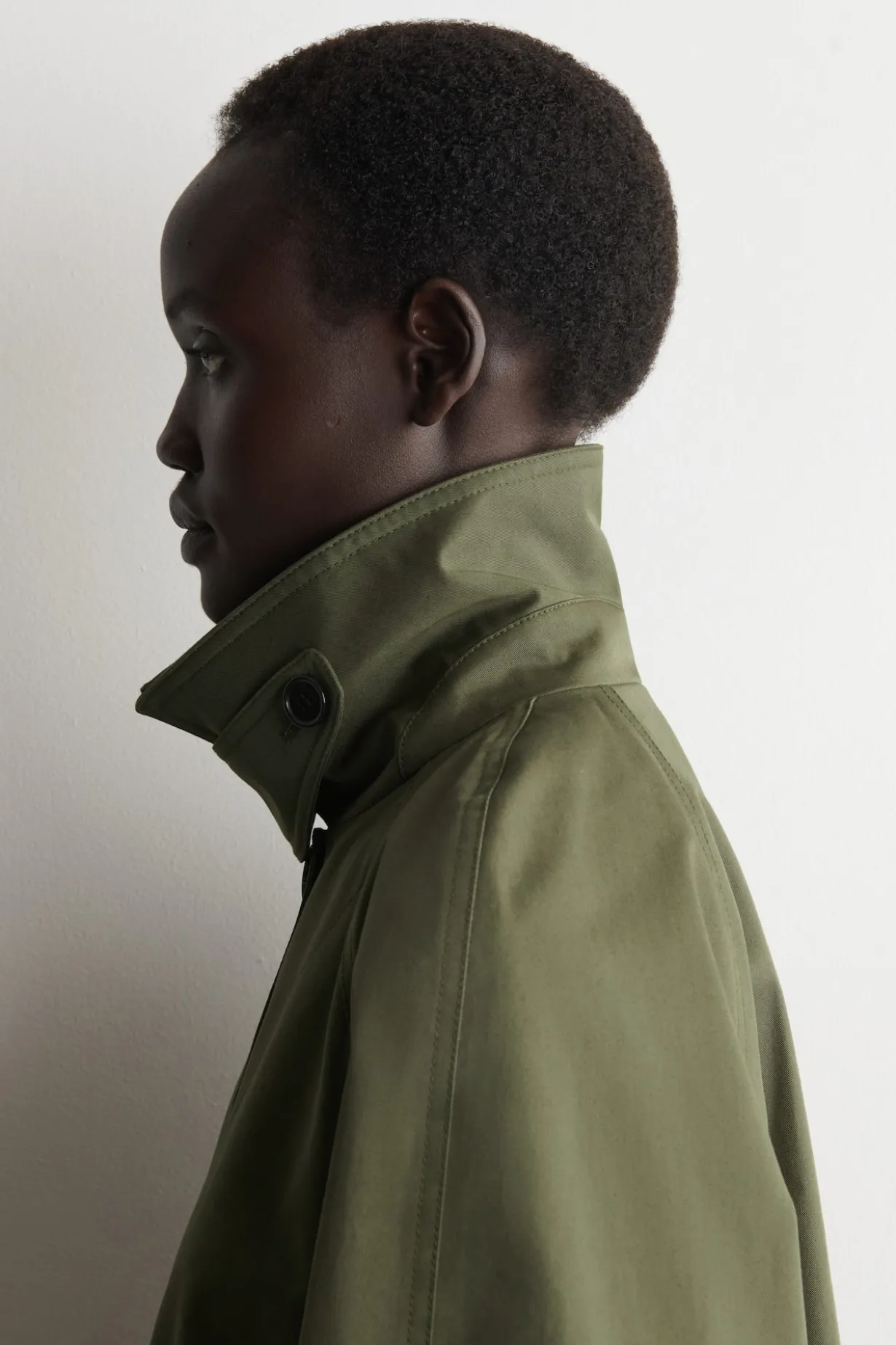 JACKE IN A-LINIE AUS BAUMWOLL-TWILL