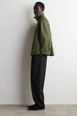 JACKE IN A-LINIE AUS BAUMWOLL-TWILL