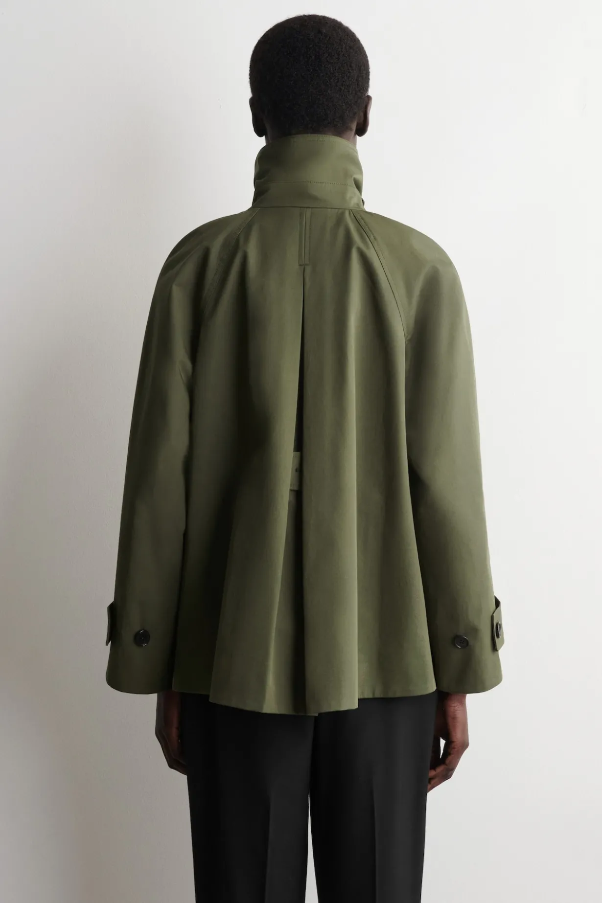 JACKE IN A-LINIE AUS BAUMWOLL-TWILL