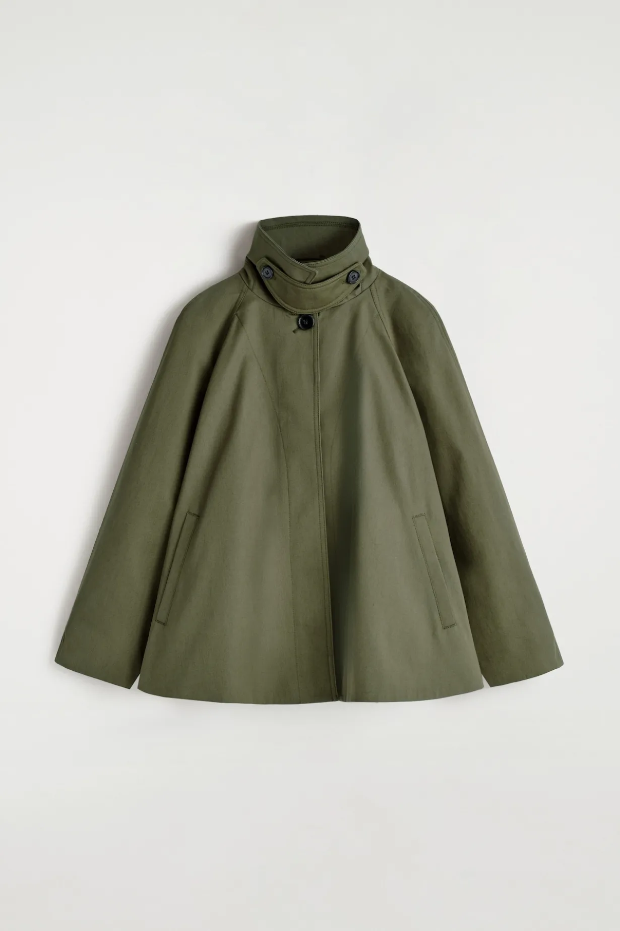 JACKE IN A-LINIE AUS BAUMWOLL-TWILL