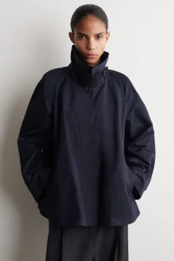 JACKE IN A-LINIE AUS BAUMWOLL-TWILL