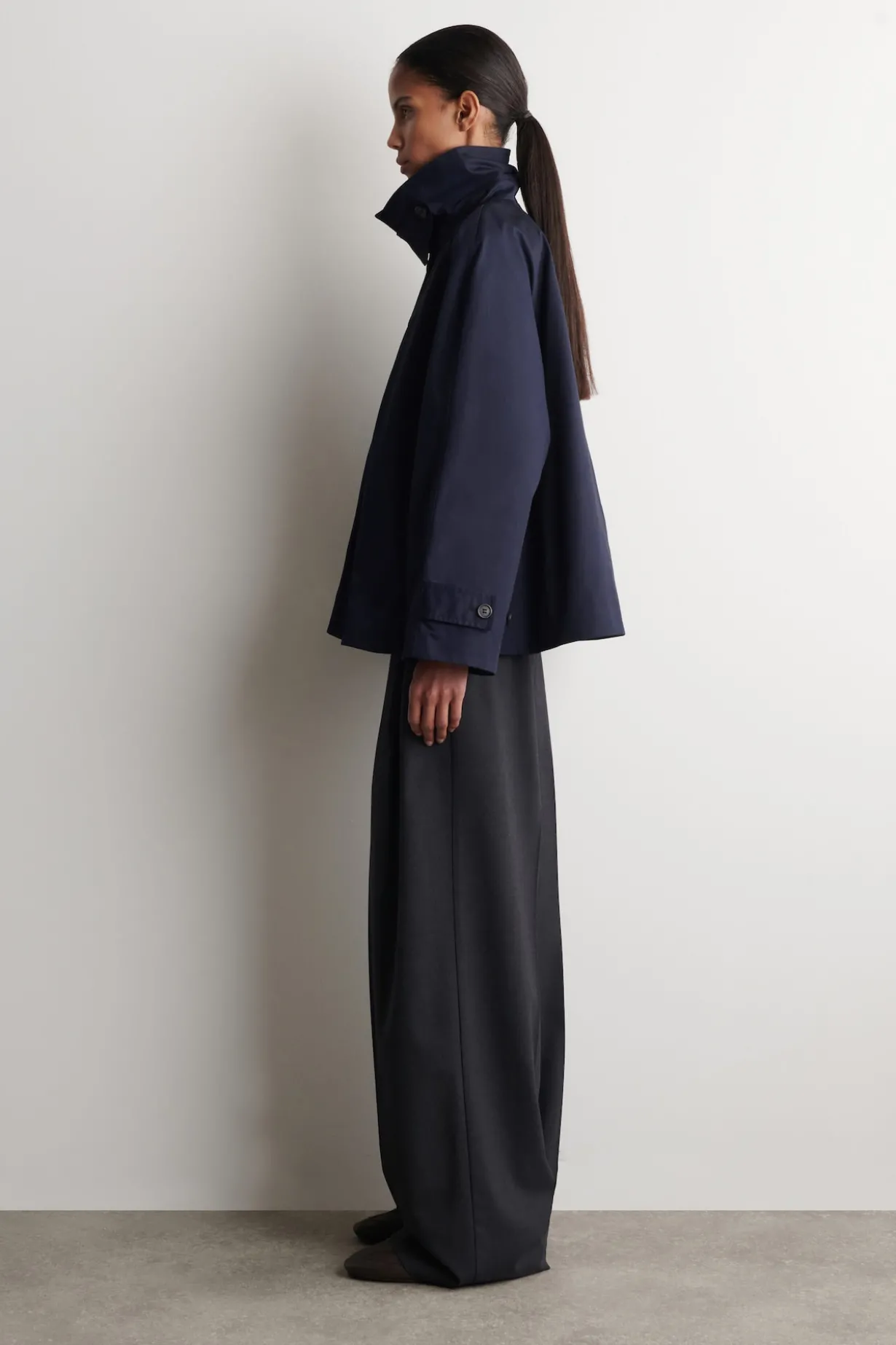 JACKE IN A-LINIE AUS BAUMWOLL-TWILL