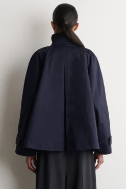 JACKE IN A-LINIE AUS BAUMWOLL-TWILL