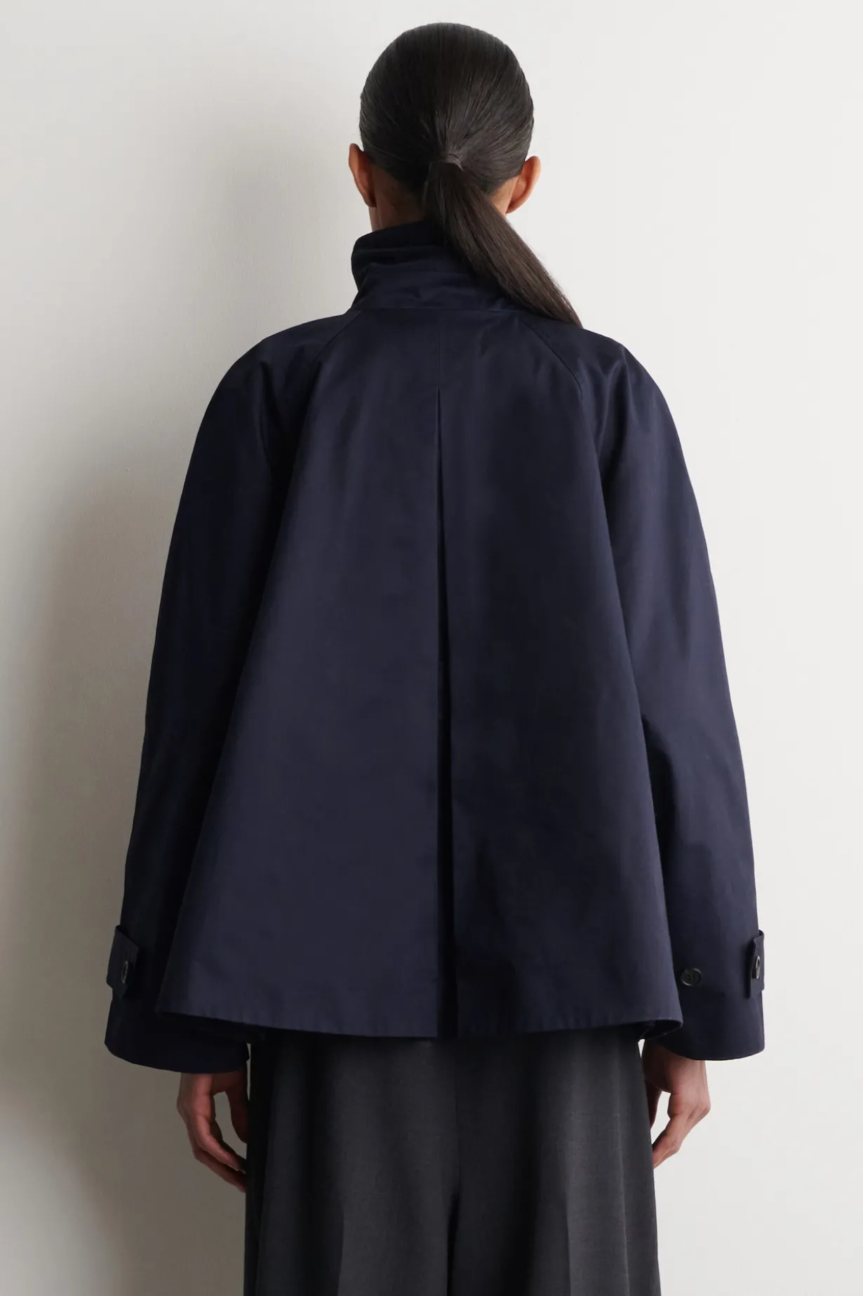 JACKE IN A-LINIE AUS BAUMWOLL-TWILL