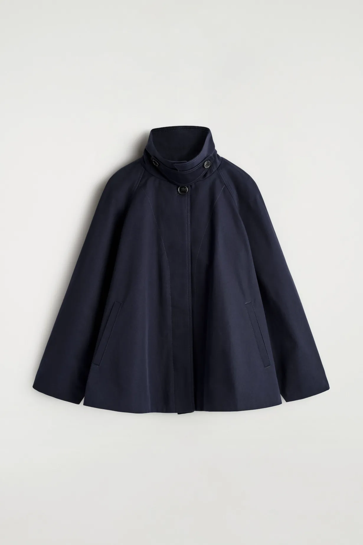 JACKE IN A-LINIE AUS BAUMWOLL-TWILL