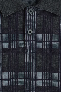 JACQUARD-POLOPULLOVER AUS MERINOWOLLE