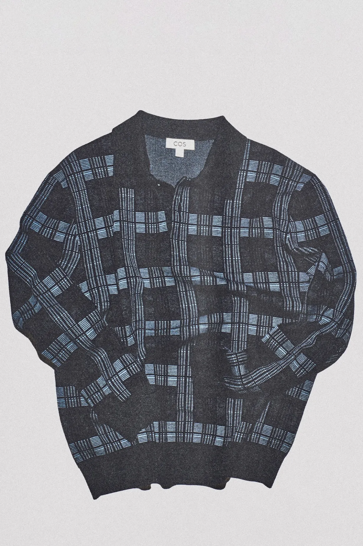JACQUARD-POLOPULLOVER AUS MERINOWOLLE