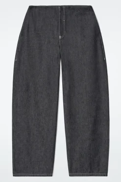 JEANS AUS DENIM MIT BARREL-BEIN