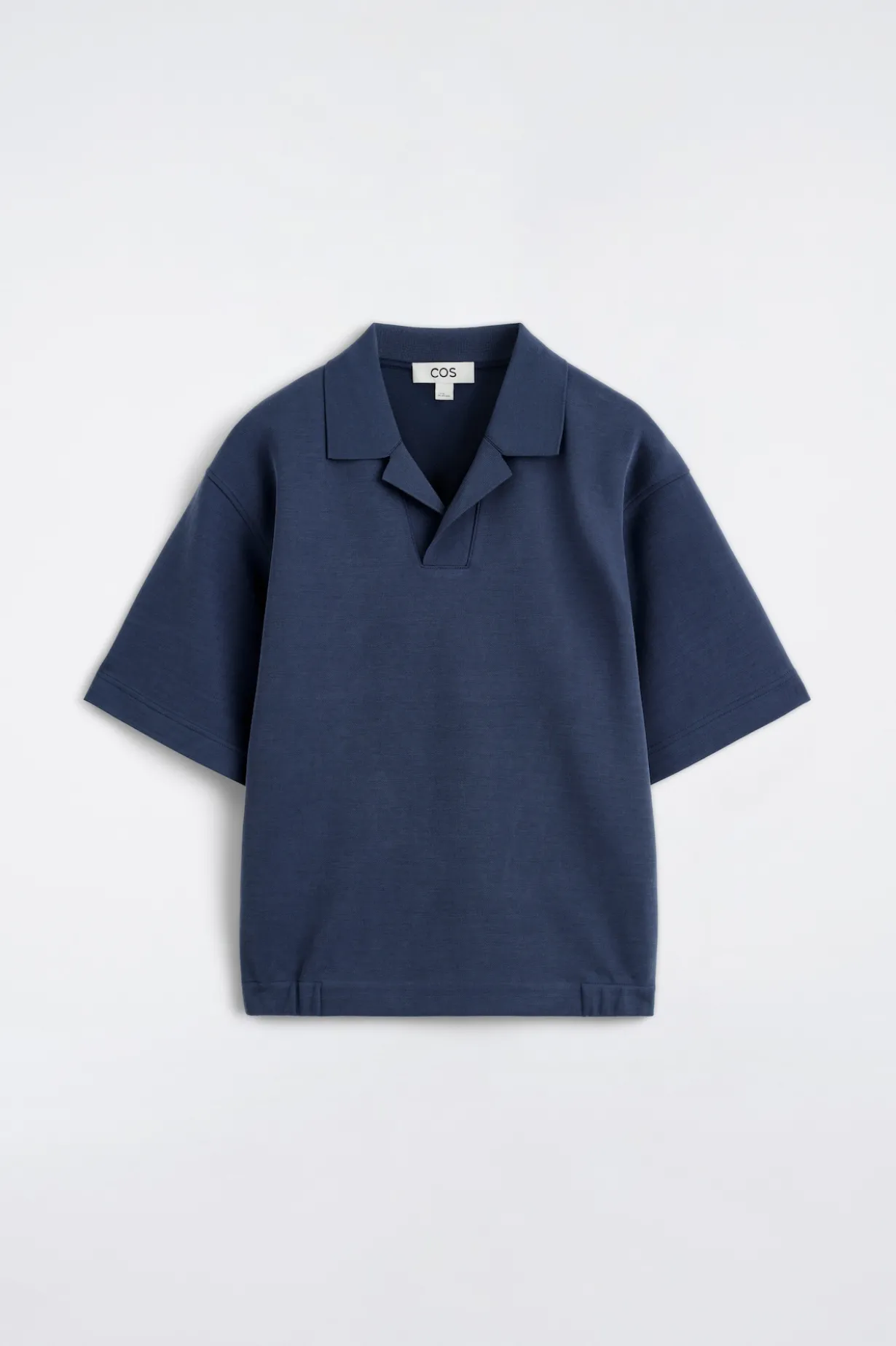 JERSEY-BONDED POLOSHIRT AUS BAUMWOLL-TWILL