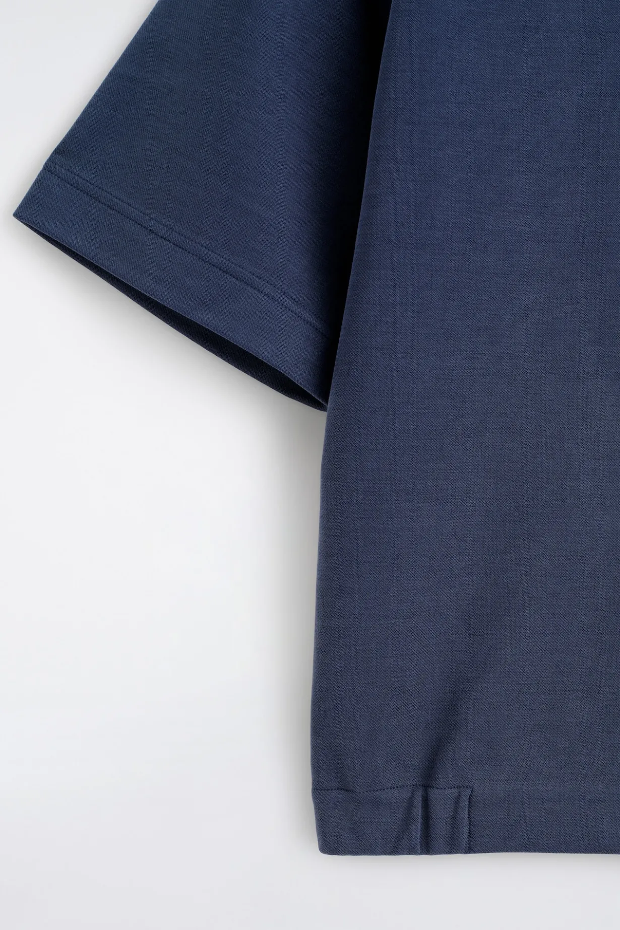 JERSEY-BONDED POLOSHIRT AUS BAUMWOLL-TWILL