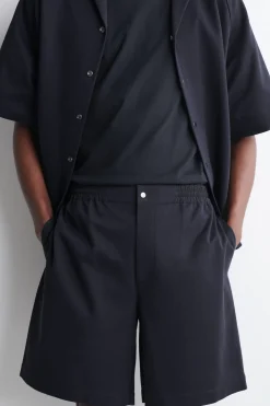 JERSEY-SHORTS MIT EINSÄTZEN UND ELASTISCHEM BUND